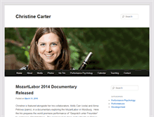 Tablet Screenshot of christine-carter.com